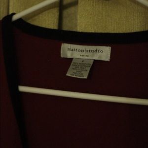 Sutton Studios Red Cardigan